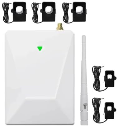 Juqoyue Tuya WiFi Mehrkreis-5-Kanal-Bidirektionaler Strom-/-KWh-Zähler-Monitor AC90-480V mit 5 CT-Klemmen 300A