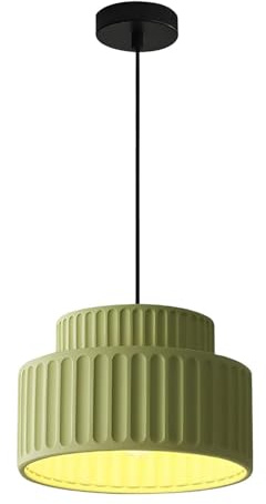 KCO Moderne Resin-Pendelleuchte,Ø 23cm,150 cm Höhenverstellbar,E27 Fassung,Grün