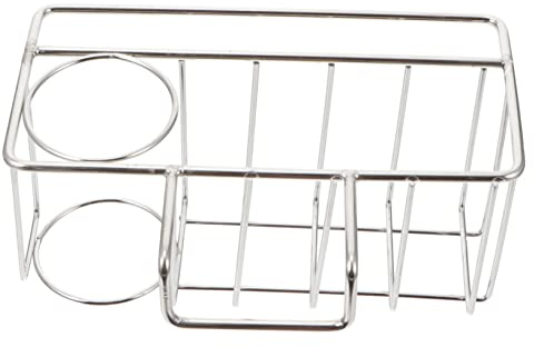 Ciieeo Organizer Acciaio per Lavello Scaffale Sospeso Scolapiatti con Drenaggio e Accessori Bagno Mensola Ventilata Multifunzionale