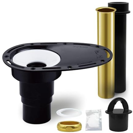 ROYJJ Scarico autoportante per vasca grezzo in set isole scarico grezzo in set isole scarico installare set per una facile installazione vasca scarico kit di sgrossatura