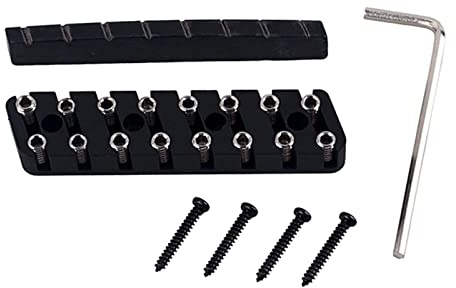 Headless Konzertgitarre, Verriegelung, 6/7/8 Saiten, Messing, tragbar, abnehmbar, Musikinstrument, Stimmteil, Komponenten und Zubehör, Brücke für elektrische