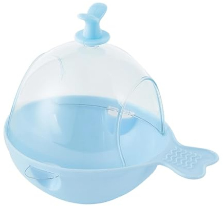Ronyme Vogelbad für Käfig Hängende Badebox Vogelhaus Käfigzubehör für Kanarienvögel, Blau