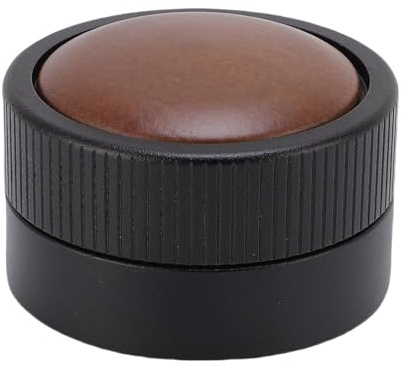 Adfaga Distributore di caffè e pressino in acciaio inossidabile con manico in legno di noce Livellatore di caffè adattivo a gravità per la preparazione dell'espresso per baristi e (51MM)