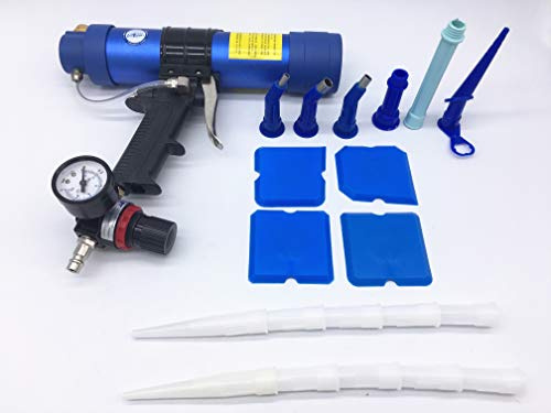 TURBO PRO Pneumatic Cartridge Dispenser Air Caulking Gun Silicon Cement Sealant Compressed Airflow Applicator Caulk Pistol 310ml Glue Tool