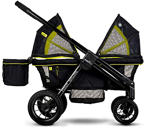 Evenflo Pivot Xplore All-Terrain Stroller Wagon (Wayfarer Black)