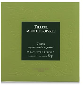 Dammann Tilleul Menthe - Tisane de Tilleul et Menthe, 25 Sachets Cristal - Dammann Frères