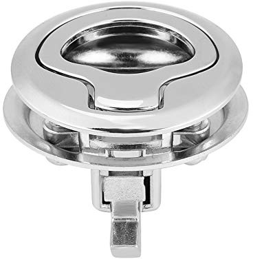 Edelstahl Flush Pull Latch | Schnappverschluss & Drehverschluss für Boot Verschlüsse,Schrank,Wohnmobil | Slam Latch Stainless mit Drehriegel Verriegelung (Push Lock, Cabinets)