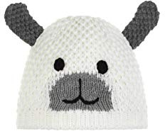 Eisbär Mütze Grizzly Kids - süße Bär Wintermütze Jungen & Mädchen - 53 cm (5-6 Jahre) - warm mit Fleece Innenfutter schützt vor kaltem Wind kuschelige Kindermütze mit Ohren Strickmütze weich warm
