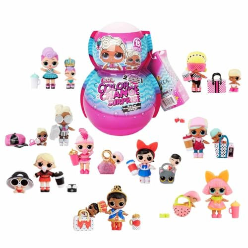 L.O.L. Surprise! LOL Surprise Me & My Lil Sis Farbwechselpuppen - 2 Puppen mit 15 Überraschungen - Mode, Accessoires und Farbwechsel - Zum Sammeln - Geschenk für Jungen und Mädchen ab 4 Jahren