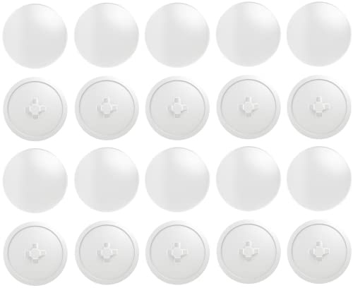 cyclingcolors 20x Cache vis Plastique Blanc pour tête cruciforme pozidriv pz2 Capuchon Bouchon Protection Meuble