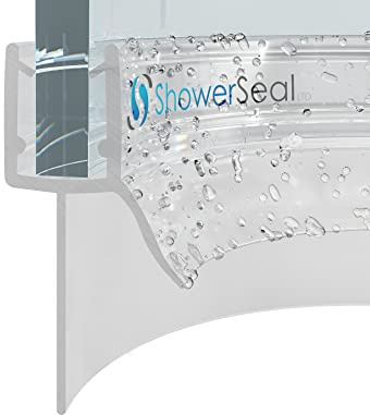 Pre Curved Shower Seal for 4-8mm Glass Available in 3 fin Depths (4-6mm Glass (23mm fin))