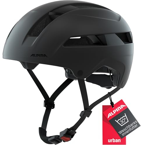 ALPINA Unisex - Vuxna, SOHO Cykelhjälm, black matt, 55-59 cm
