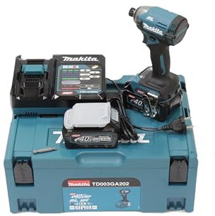 Makita TD003GA202 Akku-Schlagschrauber 40V max. / 2,0 Ah, 2 Akkus + Ladegerät im MAKPAC