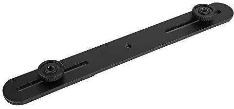 Staffa Per Flash da 10,6 Pollici, Barra di Estensione Per Staffa Flash Per Montaggio su Doppia Fotocamera con Supporto Per Staffa Flash Doppio Per Slitta Calda da 1/4 di Vite Per Fotocamera DSLR