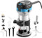 Genmitsu 1.25 HP Fresadora, Herramienta compacta para madera con base fija, 6 velocidades variables 10000-30000 R/MIN, con 1/4 Collet, perfecto para CNC y proyectos DIY