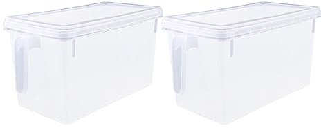BESTonZON 2stücke Kühlschrank Aufbewahrungsbox Aus Kunststoff Praktischer Organizer Für Küche Und Gefrierfach