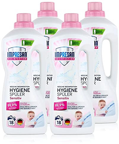 Impresan Desinfektion Frei von Duft- und Farbstoffen Hygienespüler 1,5L (4er Pack)