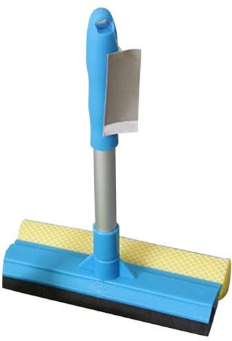 Scraper for Window Cleaning, Glass Cleaning Wiper, Window Wiper for Car, Window Squeegee Cleaner with Soft Sponges for Car Windscreen, Shower Door, Window, Wall Tiles