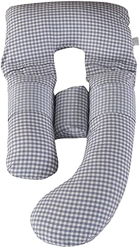 RUHEN Almohada de Cuerpo Entero de Gran tamaño, reemplazable, Lavable, extraíble, de algodón Puro, para Dormir y amamantar Durante la Maternidad
