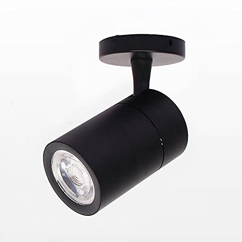 Faretto direzionale a LED Sconce monopunto di superficie regolabile, Lampada da soffitto 12W, Apparecchio di illuminazione da parete sul comodino della camera da letto, Luce di messa a fuoco con