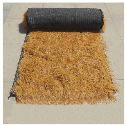 Künstliche Palmen-reetdachrollen Im Mexikanischen Stil, Künstliches Strohdach Matten Outdoor, PE-Kunststoff Synthetische Palmgras Rolle, for Garten, Ssonnenschirm, Pergola, Bar(1x1m(3.28x3.28ft))