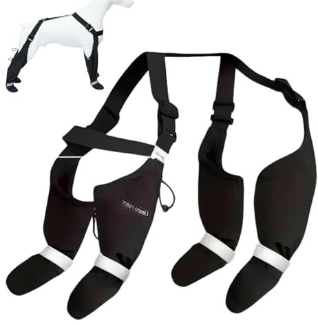 Générique Wasserdichte Hundestiefel mit Aufhängungen, Dirty-Proof Anti-Fall Boots, 25 x 25 x 4 cm/9,84 x 9,84 x 1,57 Zoll Soft Pets Paws Protector, rutschfeste wasserdichte Hundeschuhe für Winter