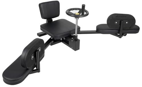 Spagattrainer, Beinspreizer, Beinpresse für Tanzstudio, Fitnessstudio, Zuhause – mit 180° Streckarmen,geeignet für Personen unter 1,7m/5,58ft – inkl. Rückenlehne und drehbaren Rädern