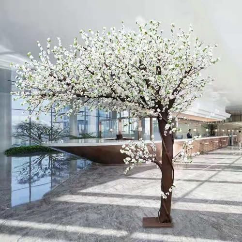 Árboles artificiales japoneses de cerezo Árboles Artificiales al Aire Libre para porche/Patio/jardín árboles de Flores Artificiales para Oficina, Dormitorio, Fiesta, decoración para Montar, Boda(2*1.5