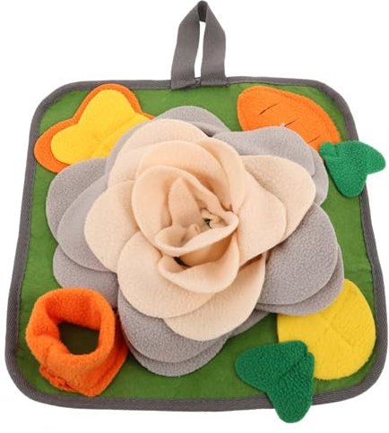 PENIKOKO Interaktive Schnüffelmatte, Futtermatte Für Kleintiere, Langsames Futterpad Für Kaninchen, Hasen Und Hamster, Futterspielzeug Für Haustiere, Futterpad, Kauzubehör