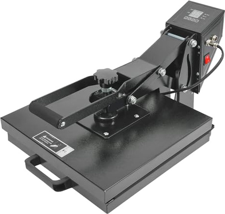 KAUITOPU Heißpressmaschine 38×38cm – 1400W Transferpresse mit Digitalanzeige, Temperaturregelung & Sicherheitsfunktionen, DIY-Textildruck für T-Shirts, Taschen