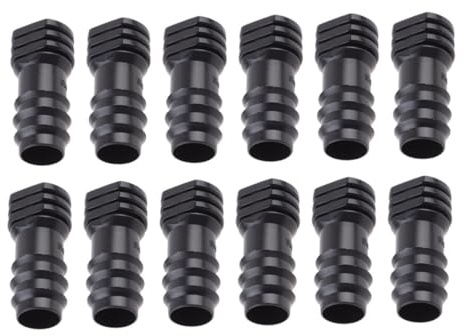 SOIMISS Lot de 20 Bouchons PE pour Tube D’Eau Intérieur, Étanchéité Sécurisée, Irrigation Goutte à Goutte Serrage et Jardin, Fixation Solide Nervures Antidérapantes, Installation Facile