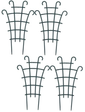LIOOBO 4 pièces Lot de Treillis Plastiques pour Plantes Grimpantes Support et Réutilisable pour Pots et Balcons Cadre de Fixation Polyvalent pour Jardin et Culture Pot