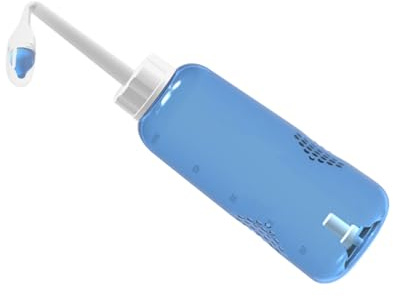 GETAJGHSD Flacon de Nettoyage Nasal 500 Ml Valve Automatique, Embouts pour Lavage Nasal Garçon et Fille, Adapté Sérum Physiologique, pour Soins Respiratoires à Domicile