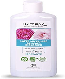 INTRÀ Rosa Centiifolia & FIori di Pesco Latte Micellare Viso Biologico Idratante - 200ml