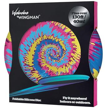 Waboba Wingman Die Frisbeescheibe, Perfekt für Kinder und Erwachsene – Modell, Tie Dye - 150 x 150 x 15 mm