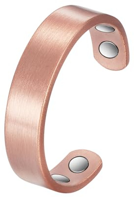 Super starker magnetischer Arthritis-Magnettherapie-Kupferring, geeignet für Männer und Frauen, lindert effektiv Arthritis und Fingerschmerzen, hat einen leichten Einfluss auf Rheuma und Lymphdrainage