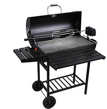 KANBUN Multi Function Household Charcoal Grill Villa Outdoor Courtyard Large Grill 5 or More Smoked American BBQ Grill Double the comfort