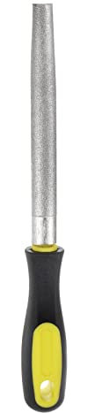 sourcing map Diamant Beschichtet Feile 6 Zoll 80 Grits Halb Rund Feilen Werkzeuge mit Plastik Griff für Metall Glas Holz Steine Schleifen Polieren Gravieren