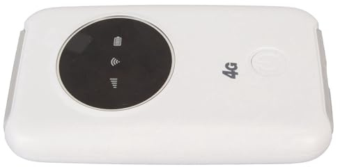 PUSOKEI Módem WiFi 4G Let Desbloqueado, Alta Velocidad de 300Mbps, Ranura para Tarjeta SIM, Batería de 3200MAh, Conecta hasta 10 Dispositivos, para Viajes, Transmisión en Al Aire Libre