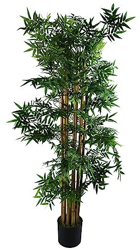 Leaf Design UK Plantas/árboles Artificiales, Seda, 150 cm, bambú Oriental
