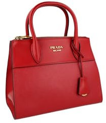 Prada Damen Rot Saffiano Leder Schultertasche 1BA116
