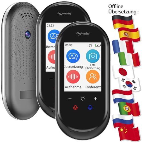 simvalley MOBILE Translator: 2er-Set Mobiler KI-Echtzeit-Sprachübersetzer, 136 Sprachen, ChatGPT (Übersetzer Translator, Übersetzer Translator Offline, Ukrainisch)