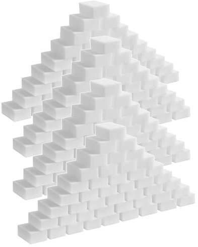 Trintion 200 Stück Radierschwamm Wunderschwamm Zauberschwamm Reinigungsschwamm, Magic Zauberschwamm, Schmutzradierer Schwamm, Melamin Schmutzradierer Starke Reinigungskraft Für Küche