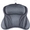 Almohada Bañera, Shodiffy Cojín para Bañera 4D Malla Soporte para Cabeza y Cuello Cojín Baño de Hidromasaje con 6 Ventosas para SPA en Casa Bañera Gris (Blanco)