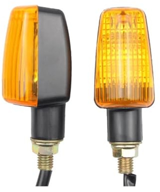 Intermitentes para Moto, 1 Par De Luces Intermitentes para Motocicleta Lámpara Señal De Giro Universal DC 12V, Luz Indicadora De Motocicleta, Bombilla Intermitente Ámbar De 8W