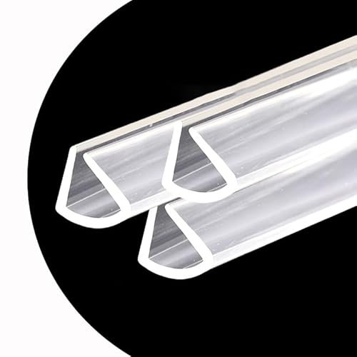 Kantenschutz Glasplatten, U Profil Transparenter Fassungsprofil, Kantenschutzstreifen Klemmbereich 1-2 Mm, Flexible Tischkantenschutz 300cm(6-7mm)