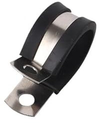 5 Stück Gummi ausgekleidete P-Clips R-Typ Rohrschelle Kabelmontage Schlauch Rohrschelle Schlauchschelle Feste Klemme Rohrhalterung(10mm)