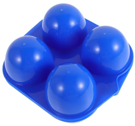 DIYEAH Portauova Riutilizzabile in Plastica 4 Scomparti e Chiusura Sicura, Contenitore per Uova per Viaggio e Picnic in Frigorifero
