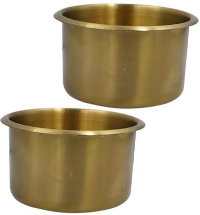 SEWOART 2pezzi Portabicchieri in Metallo Inseribile Per Auto Barche Camper Organizer Per Bottiglie Multifunzionale Per Interni e Yacht