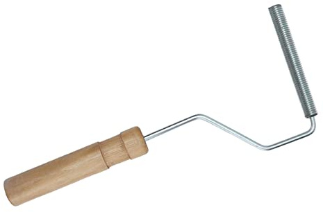 Qcwwy Rodillo para Laminar de Fibra de Vidrio, Herramienta Duradera de Aluminio y Madera Compuesta, Diseño Ergonómico para Mayor Eficiencia, 12 X 100 Mm para Aplicaciones de Fibra de Vidrio y Espuma